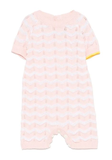 Tutina In Maglia Rosa GENSAMI | TU04-B-ONDABABY PINK/OFF WHITE